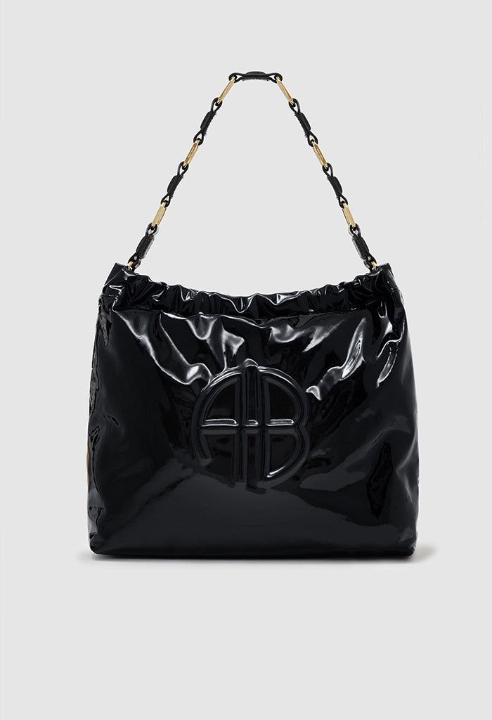 Kate Shoulder Bag - High Shine Black