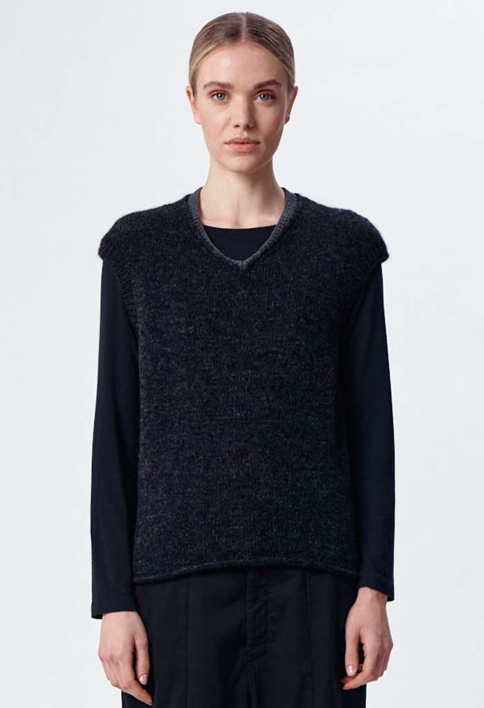 Knit Vest - Anthracite