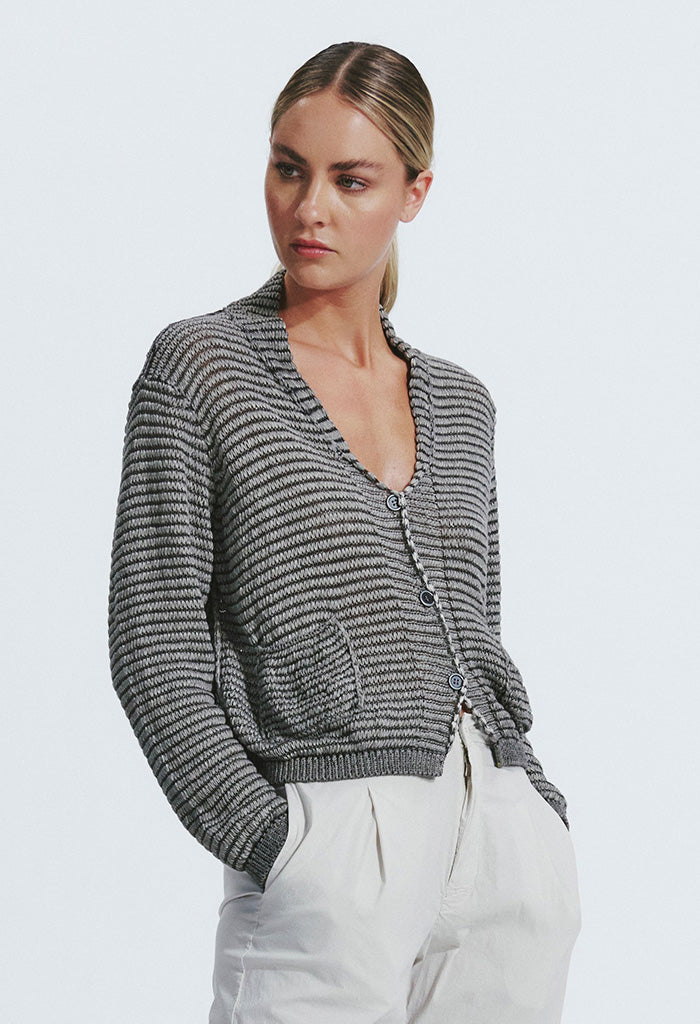 Knit Cardi - Grey