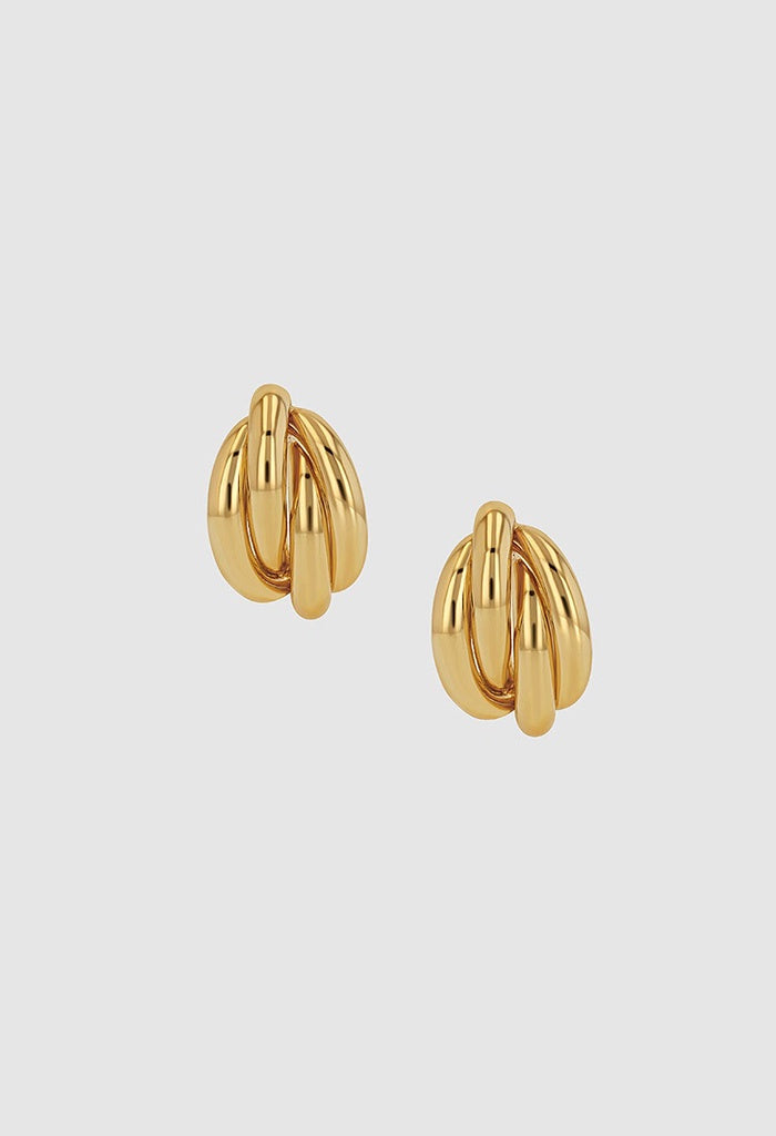 Knot Earrings - Gold