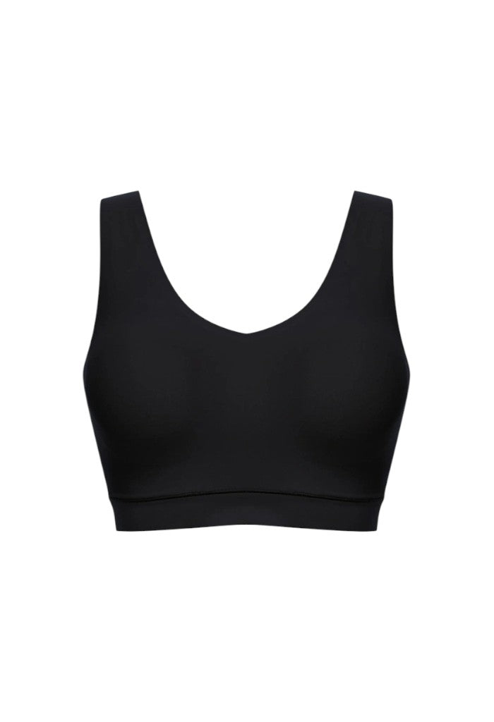 Padded V-Neck - Black