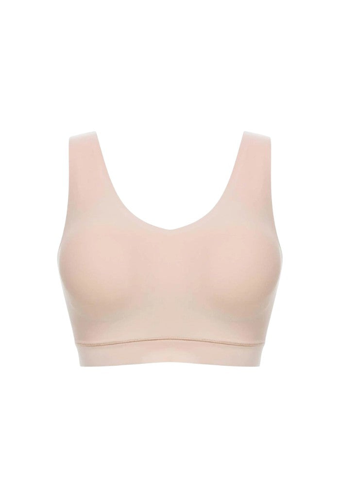 Padded V-Neck - Nude