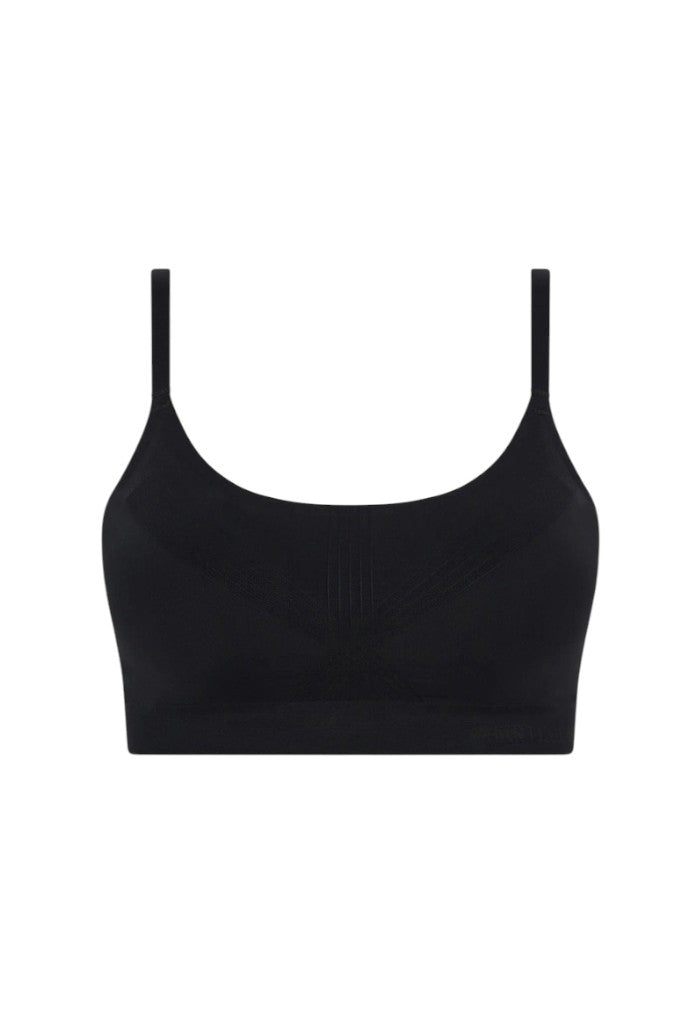 Smooth Comfort Wirefree Support T-Shirt Bra - Black