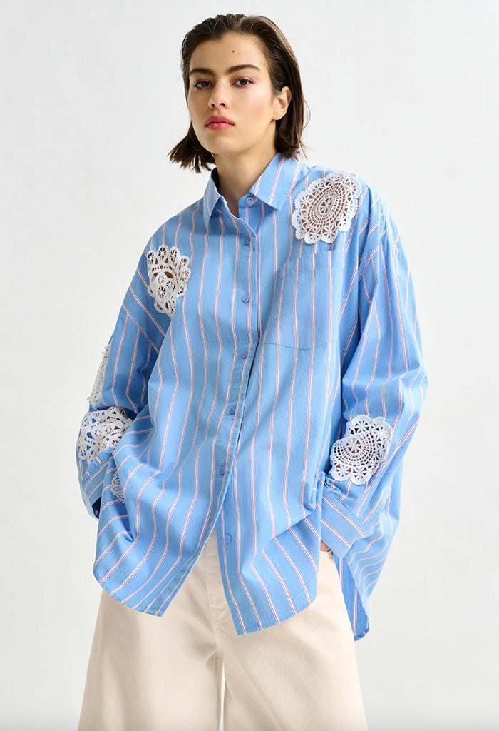 Identical Lace Patchwork Shirt
