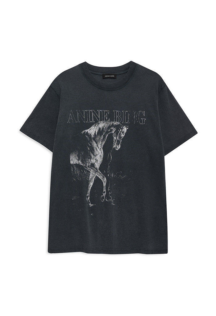 Lili Tee Horse - Washed Black