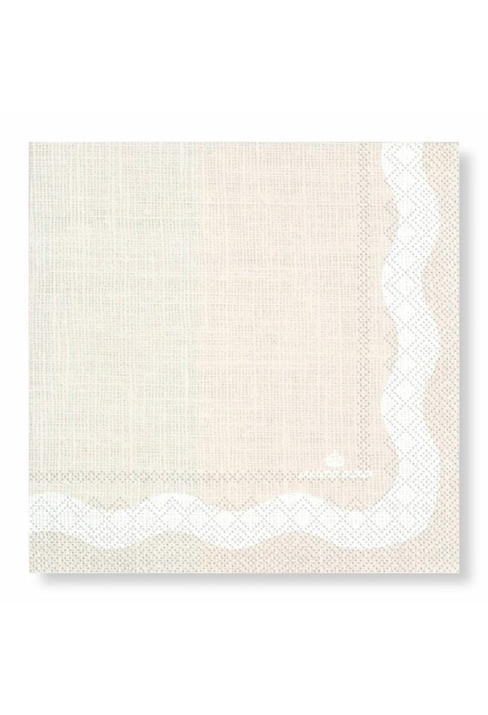 Linen (Wave Beige) Napkins - Luncheon