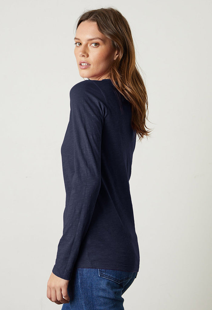Lizzie Long Sleeved Top - Midnight