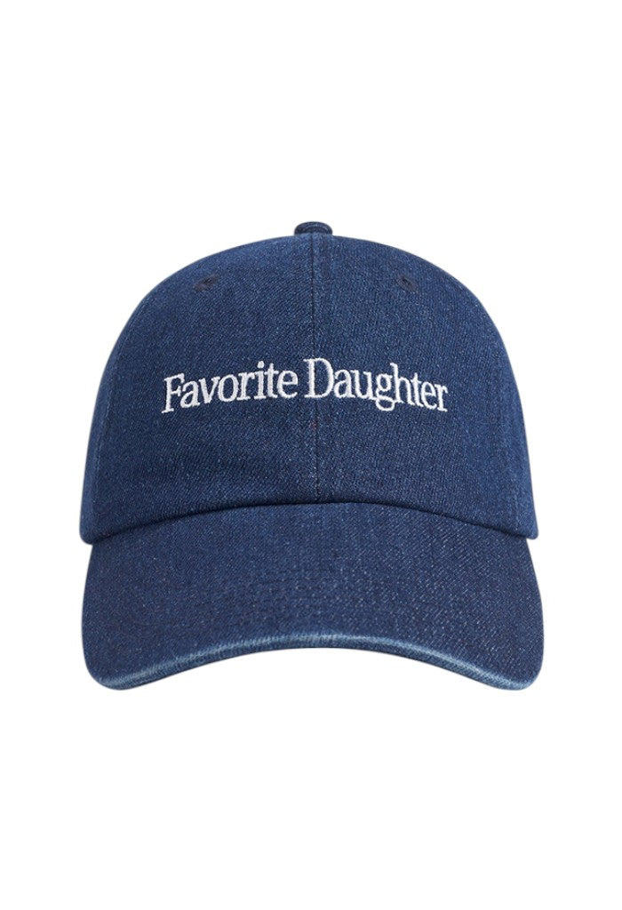 Logo Denim Baseball Cap - Dark Wash