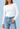 EGI collections long sleeve boat neck top in white 