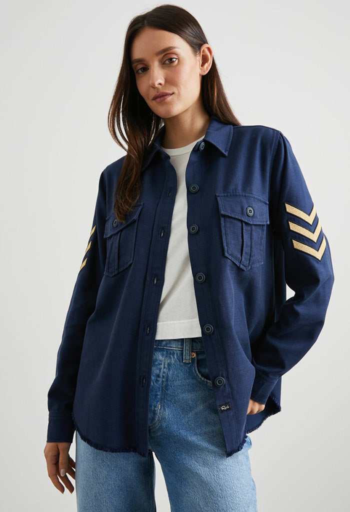 Loren Shirt Jacket - Navy