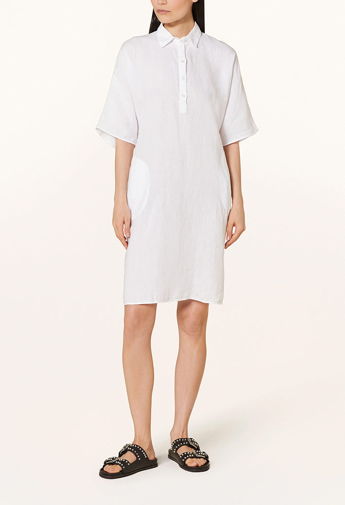 Lowana Linen Dress - White