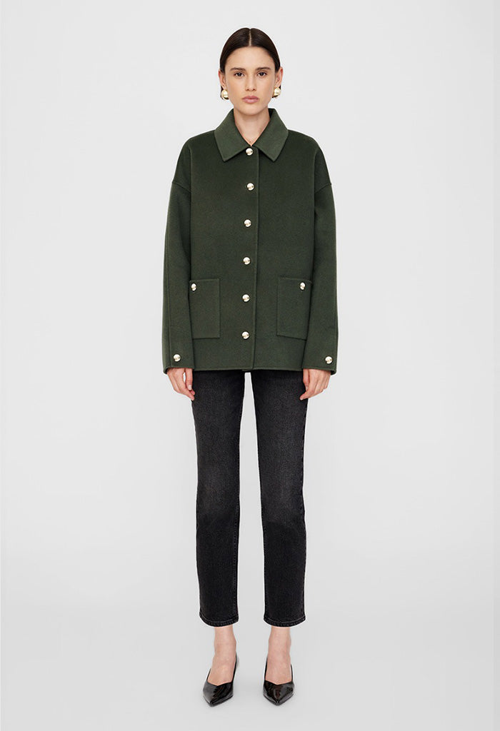 Luca Jacket - Olive Cashmere Blend