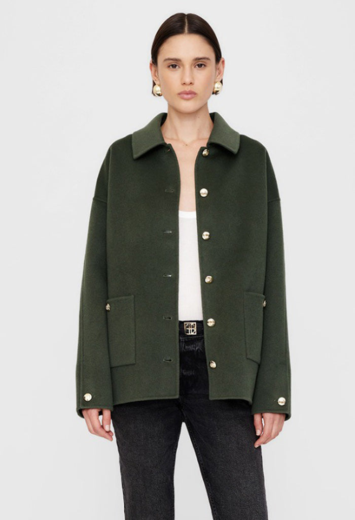 Luca Jacket - Olive Cashmere Blend