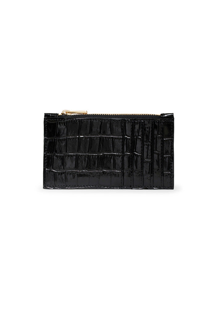 Lucy Card Holder - Black Embossed