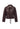 Manita Cropped Leather Jacket - Prune
