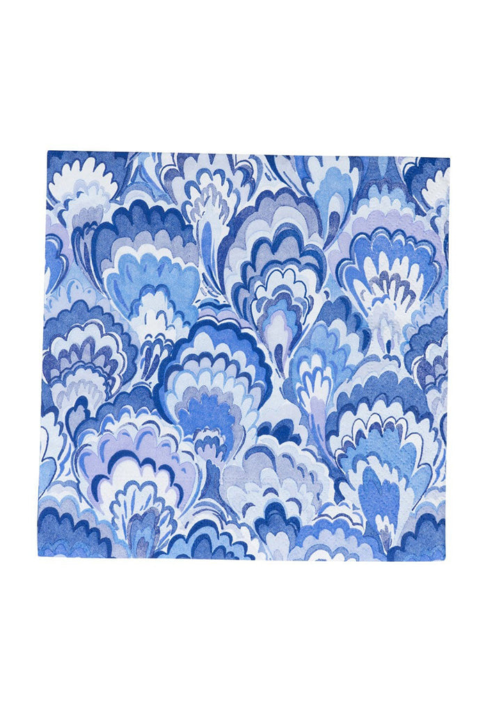 Marbled Ceramica Indigo Luncheon Napkins