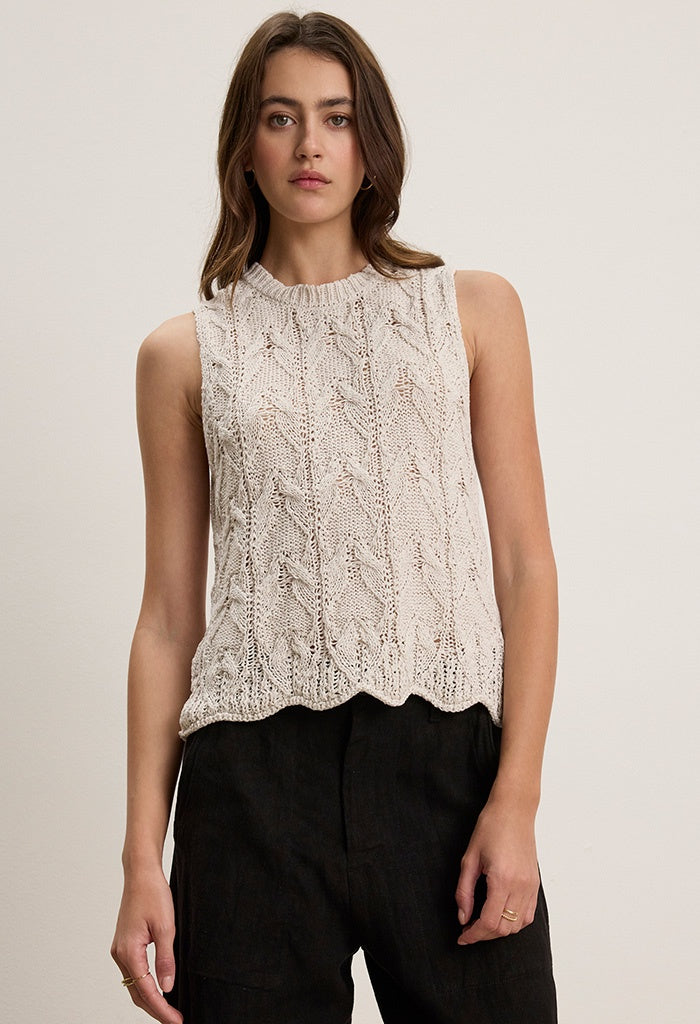 Maren Sweater Vest - Chalk
