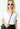 Marta Diamante Wings V-Neck - White