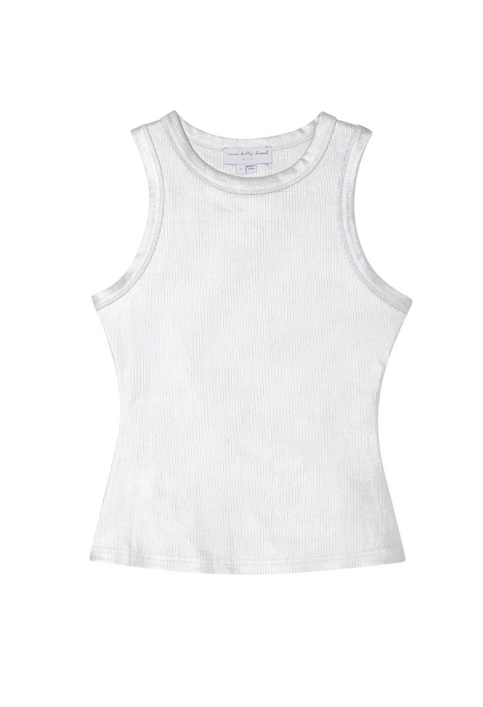 Metallic Tank Top - Silver