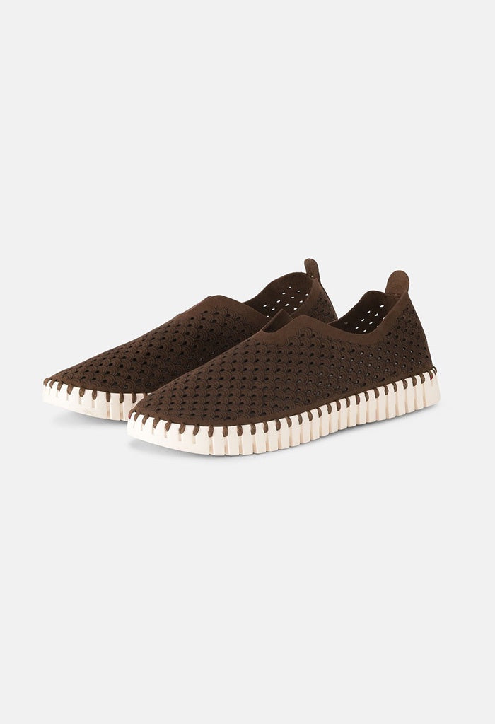 Microfiber Tulip Shoe Lower Sole - Brown