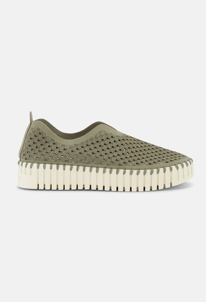 Microfiber Tulip Shoe - Army