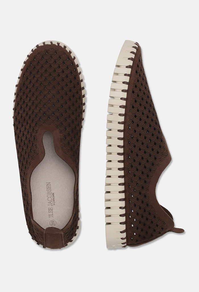 Microfiber Tulip Shoe Lower Sole - Brown