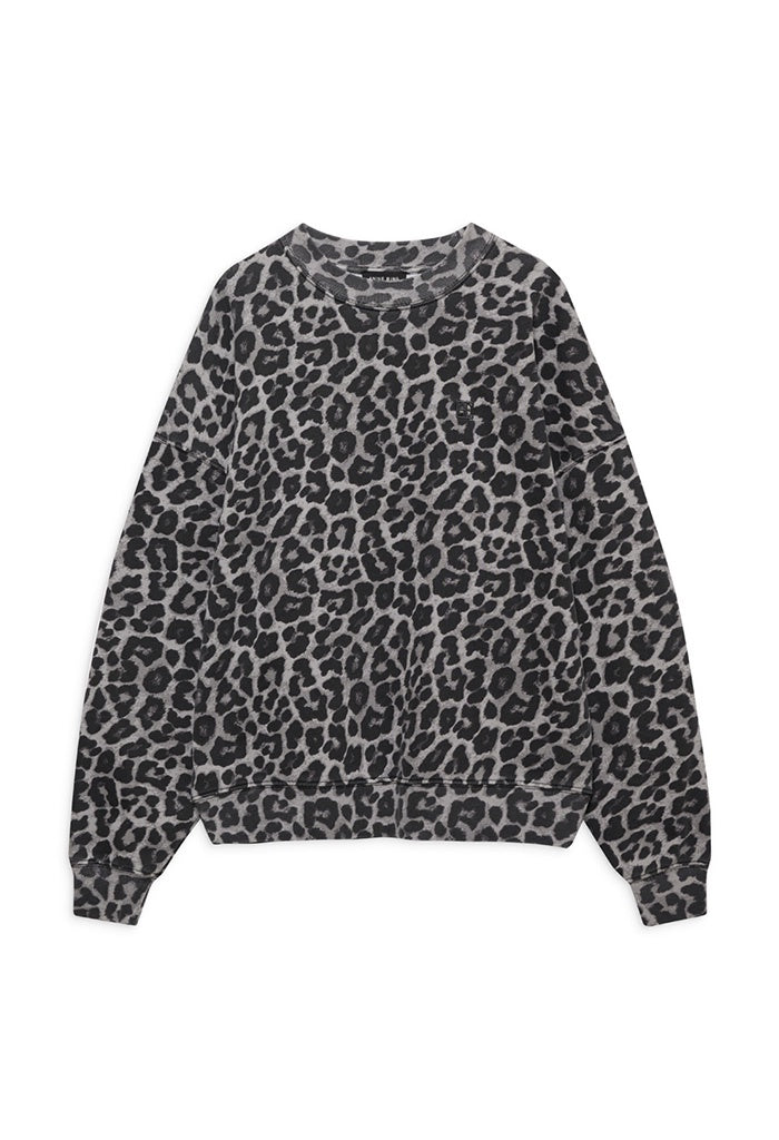 Miles Sweatshirt - Grey Leopard