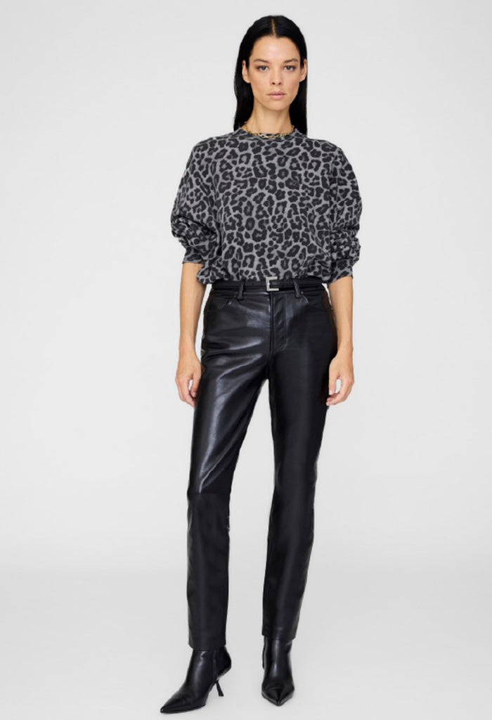 Miles Sweatshirt - Grey Leopard