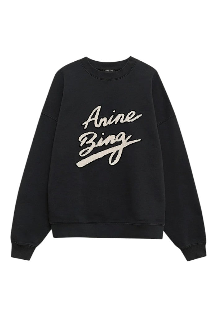 Miles Sweatshirt Chenille Signature - Black