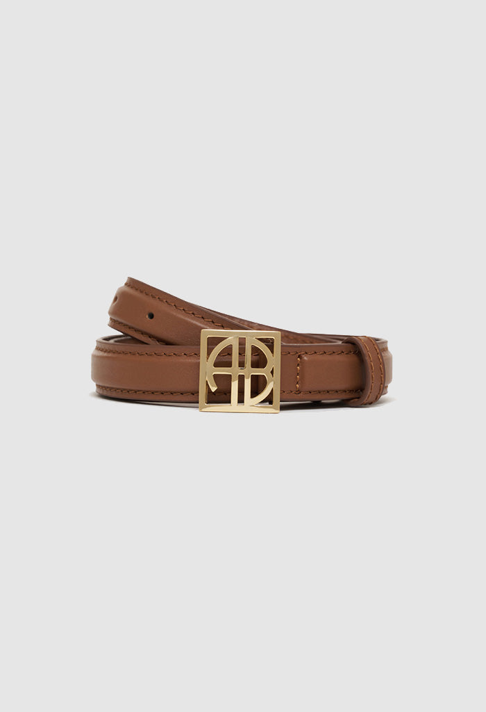 Monogram Belt - Cognac