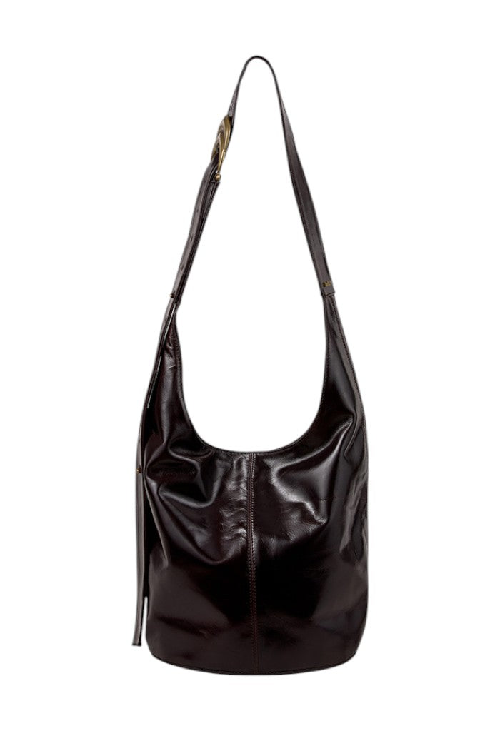 YOUYOU Leather Bucket Bag - Moka Bag