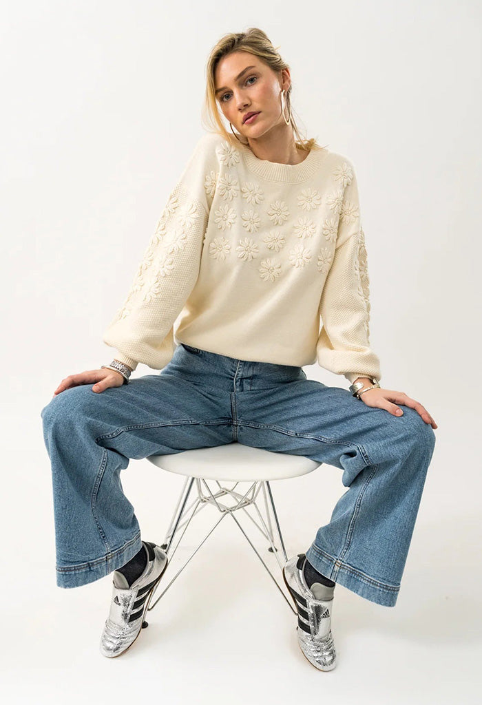 MusaLL Knit Jumper LS - Creme