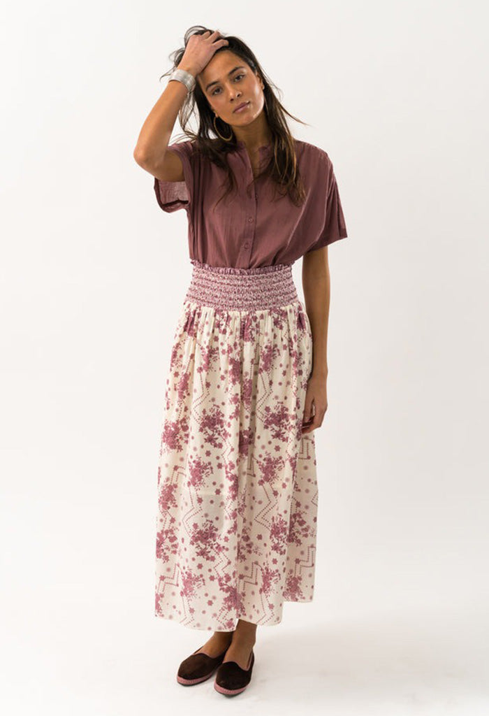 MyraLL Maxi Skirt - Flower Print
