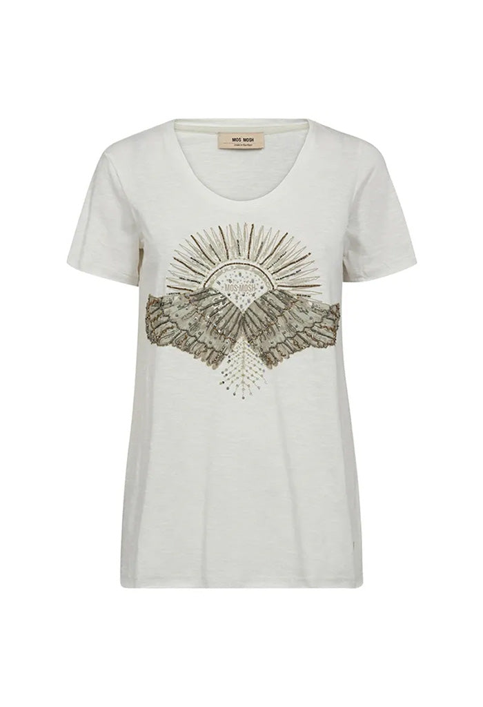 Nadine O-SS Deco Tee - Celadon Tint