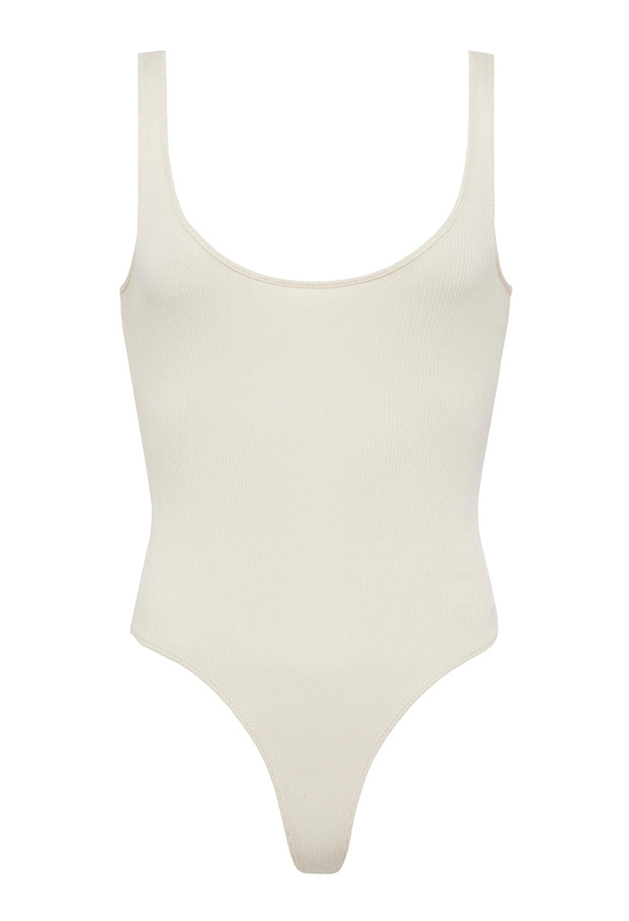 Nica Scoopneck Bodysuit - White