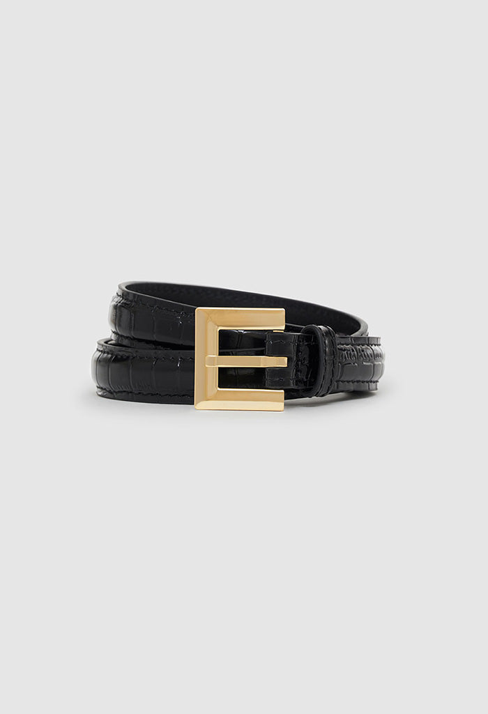 Nicola Belt - Black Embossed