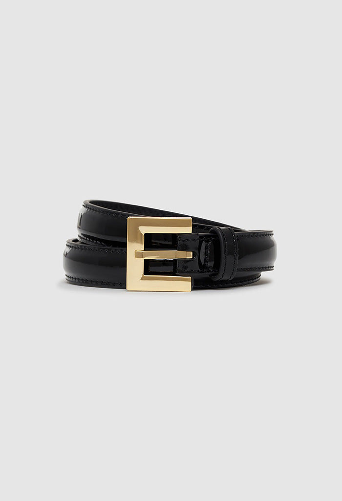 Nicola Belt - Black Patent