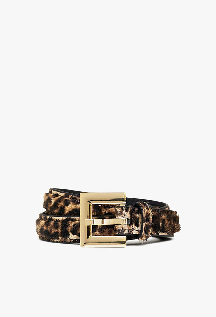 Nicola Belt - Leopard Calf Hair