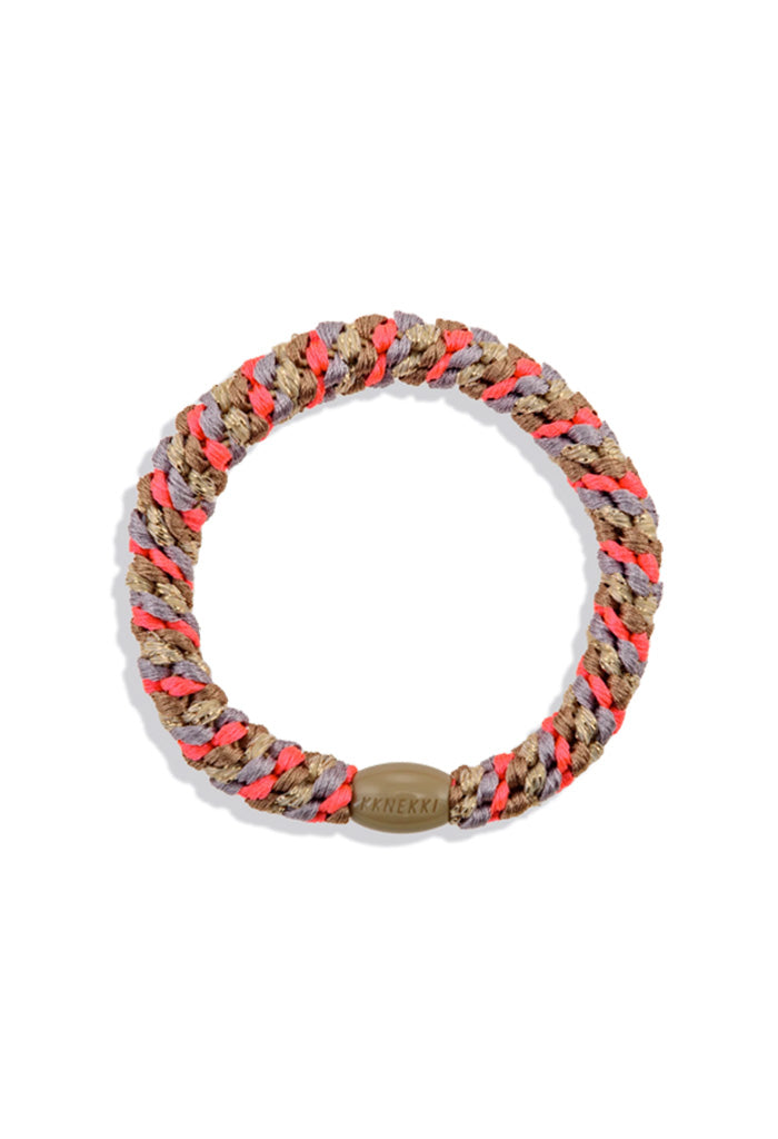 KKNEKKI Mix Nougat/Neon Pink Hair Ties