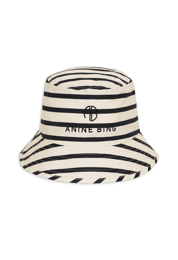 One Nicks Bucket Hat - Black Stripe French Terry