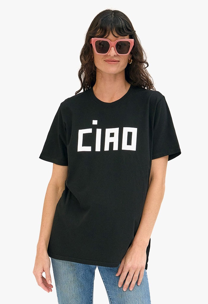 Original Tee - Black W/Cream Block Ciao