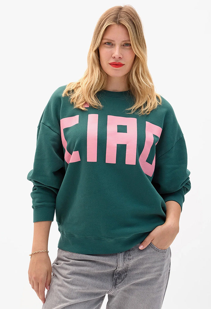 Oversized Sweatshirt - Grand Block Ciao