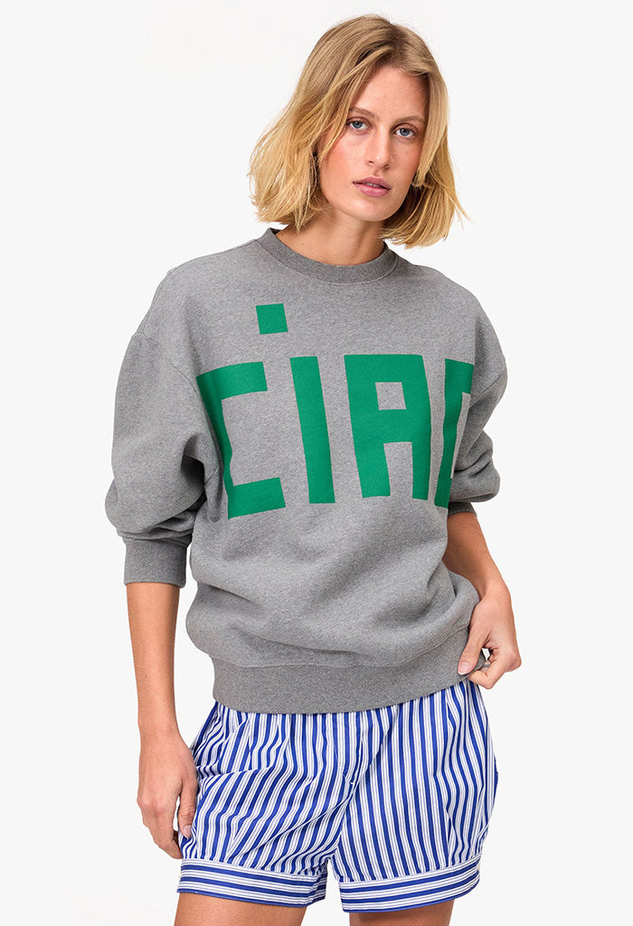 Oversized Sweatshirt - Grey Melange