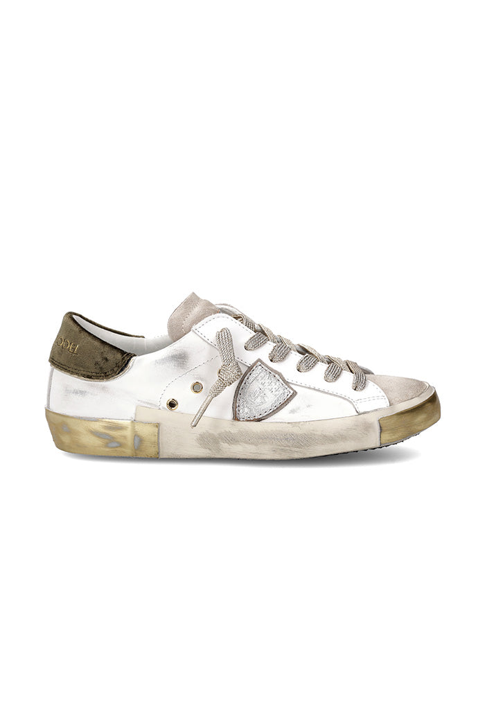 PRSX Low Woman - Veau Velour Blanc