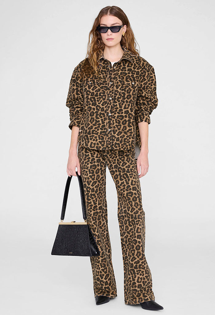 Paxton Shirt -  Black And Brown Leopard
