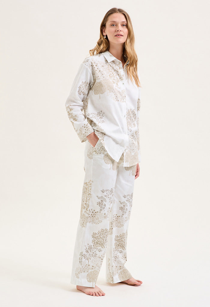 Paysages Blanc Long Sleeve Pyjama