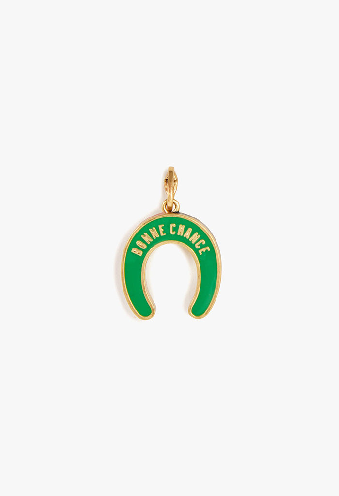 Pearl Horseshoe Charm