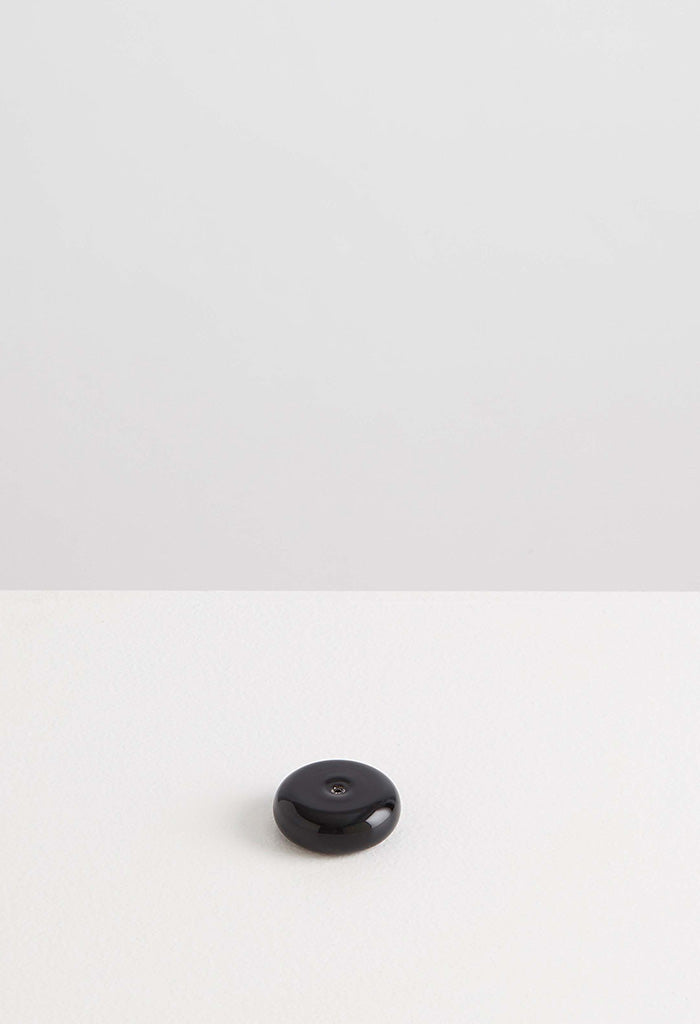 Pebble Incense Holder - Opaque Black