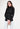 Polo Neck Rib Long Sleeve - Black