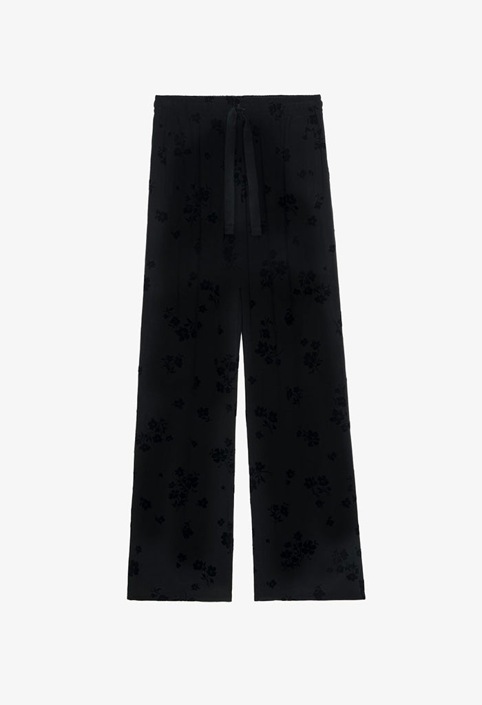 Poma Soft Flock Flowers - Black
